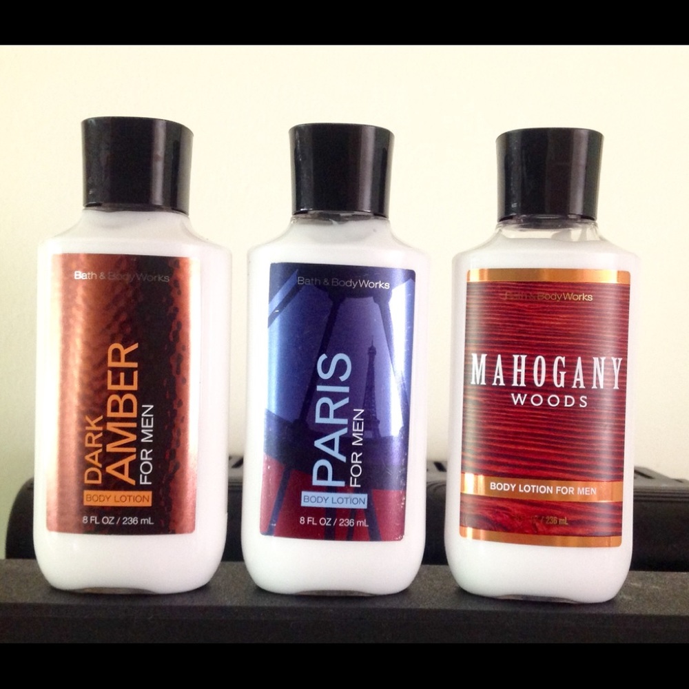 BAth and body works men's body Lotions
